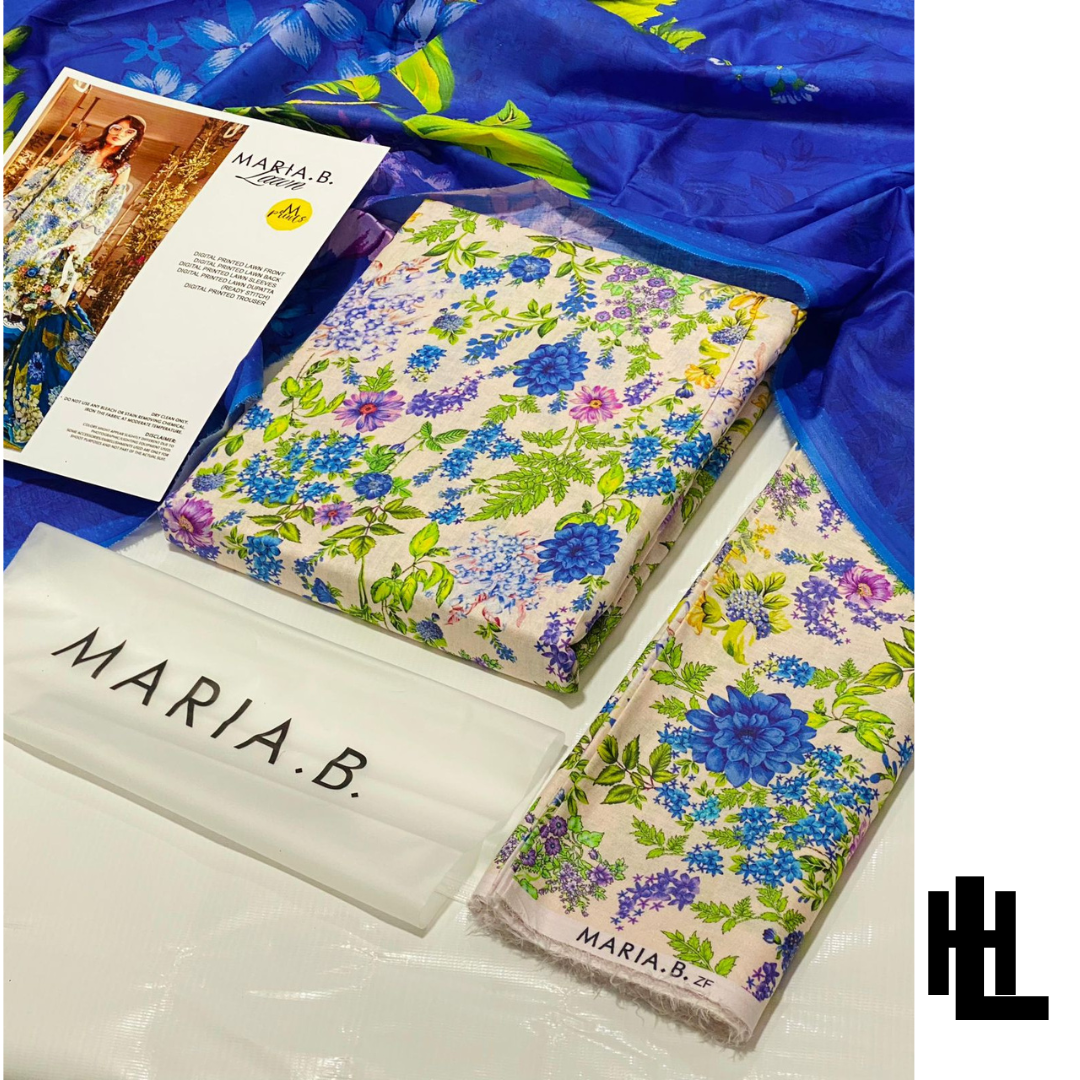 MARIA B VOLUME DIGITAL PRINT ALL OVER 3PC LAWN 9088