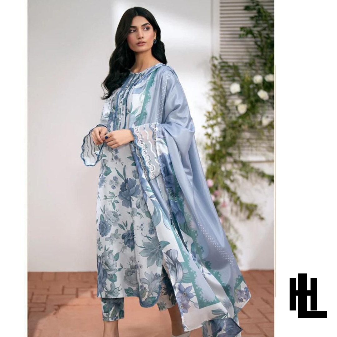 BAROQUE 3PCS DIGITAL PRINT LAWN