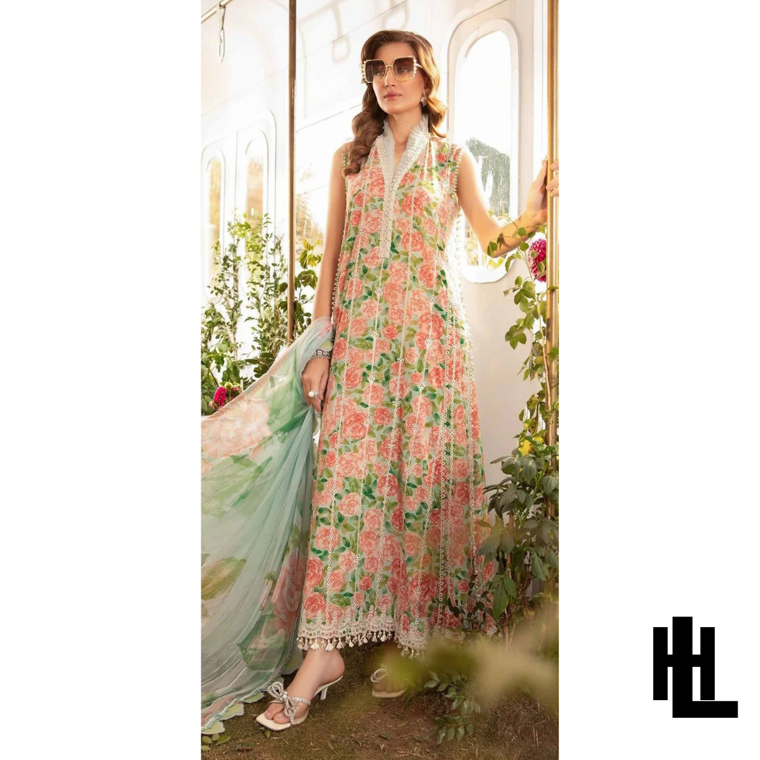 MARIA B VOLUME DIGITAL PRINT ALL OVER 3PC LAWN 9088