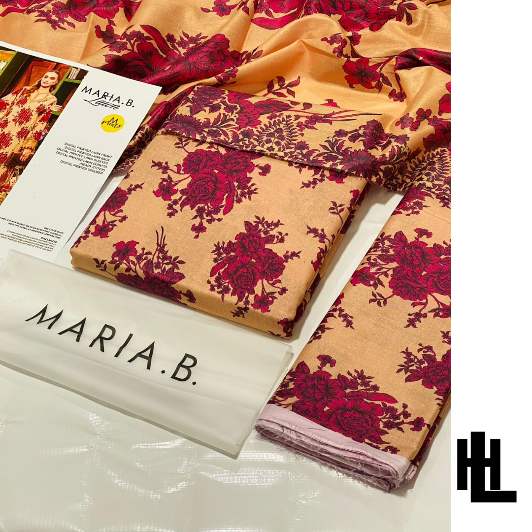 MARIA B VOLUME DIGITAL PRINT ALL OVER 3PC LAWN 9088