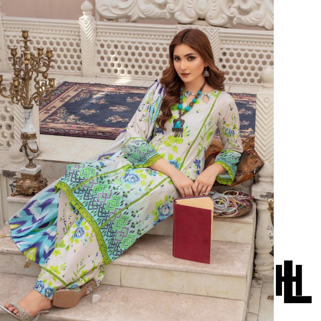 AYZAL MINAL DIGITAL PRINT 3PCS LAWN