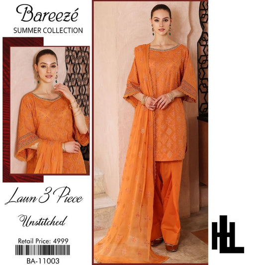 BAREEZE SUMMER COLLECTION 3PC LAWN