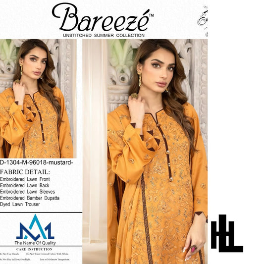 BAREEZE EID COLLECTION 2024 3PC LAWN