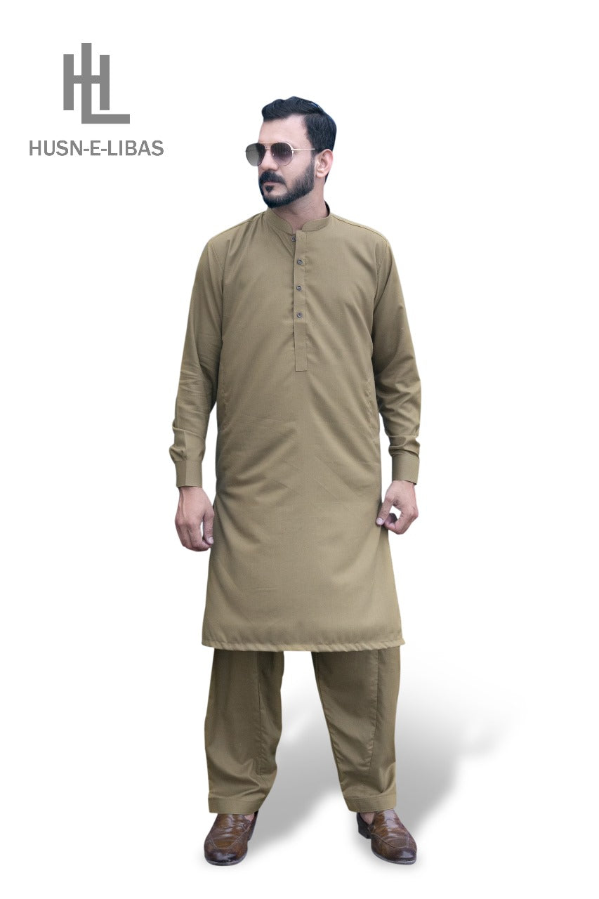 CAMEL WASH&WEAR SHALWAR KAMEEZ